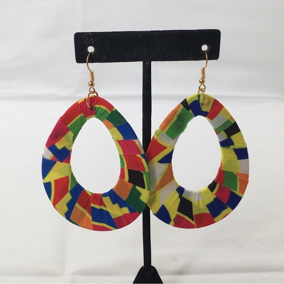 Ana Beauty New York, Large Colorful Dangly Earrings, Lightweight, Wires, NOC - Picture 2 of 2